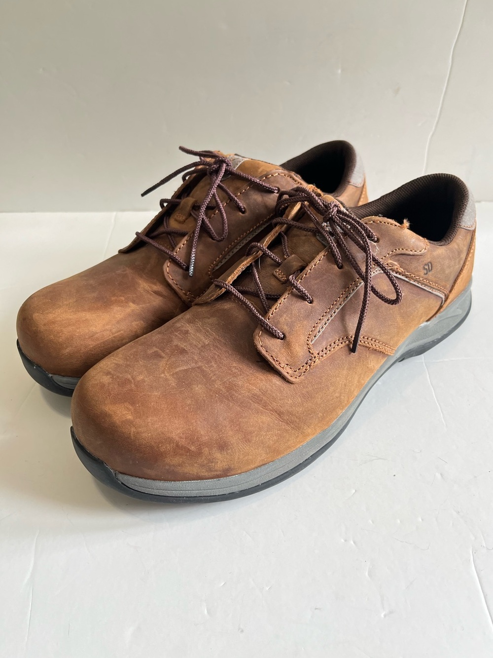 Red Wing ComfortPro Safety Toe Oxford lace up work shoes in brown size 11D